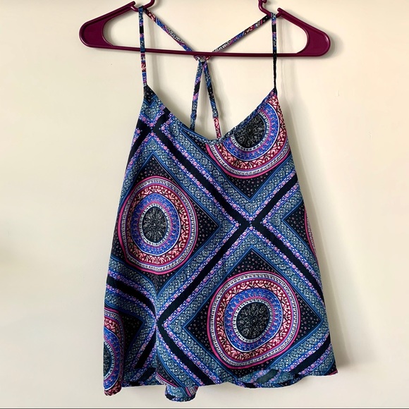 Hollister Tops - HOLLISTER Spaghetti Strap Racerback Boho Top S